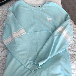 Teal PINk VS sweatshirt